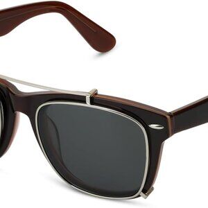 UV400 Polarized Clip-On Sunglasses - Vintage Square Design for All Styles